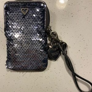 Coach Poppy Sequin Wristlet